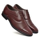 Wine Leather Oxford Shoes for men with Memory foam footpad.