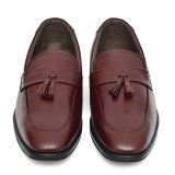 Leather Penny loafers with Tassel for Men with Memory foam footpad.