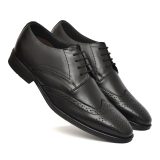 Black Leather Brogue Shoes for men with Memory foam footpad.