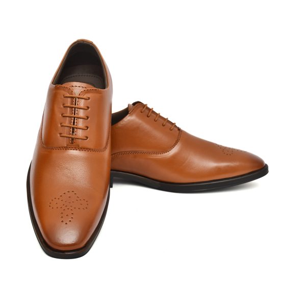 Leather Derby Shoes for men with Memory foam footpad.