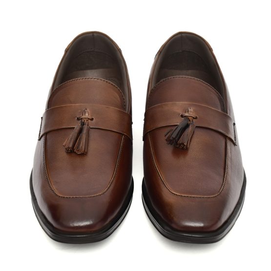 Leather Penny loafers with Tassel for Men with Memory foam footpad.