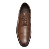 Black Leather Oxford Shoes for men with Memory foam footpad.