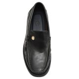 Flexible Shoes - Men's Loafers & Moccasins / Men's Casual shoes. leather Upper, Lining & Socks with Memory foam footpad. Ultra Flexible Sole. Article : MS102-Black