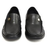 Flexible Shoes - Men's Loafers & Moccasins / Men's Casual shoes. leather Upper, Lining & Socks with Memory foam footpad. Ultra Flexible Sole. Article : MS102-Black