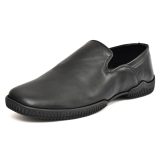 Flexible Shoes - Men's leather Moccasins & loafers, Men's Casual Shoes. Softy leather Upper, Lining with Memory foam footpad. Ultra Flexible Sole. Article : Flexi01-Black