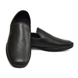 Flexible Shoes - Men's leather Moccasins & loafers, Men's Casual Shoes. Softy leather Upper, Softy leather Lining with Memory foam footpad. Ultra Flexible Sole. Article : Flexi01-Black