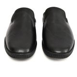 Flexible Shoes - Comfortable leather Slip On Shoes, Men's Casual Shoes. Softy leather Upper, Lining & Socks with Memory foam footpad. Ultra Flexible Sole. Article : Flexi02-Black