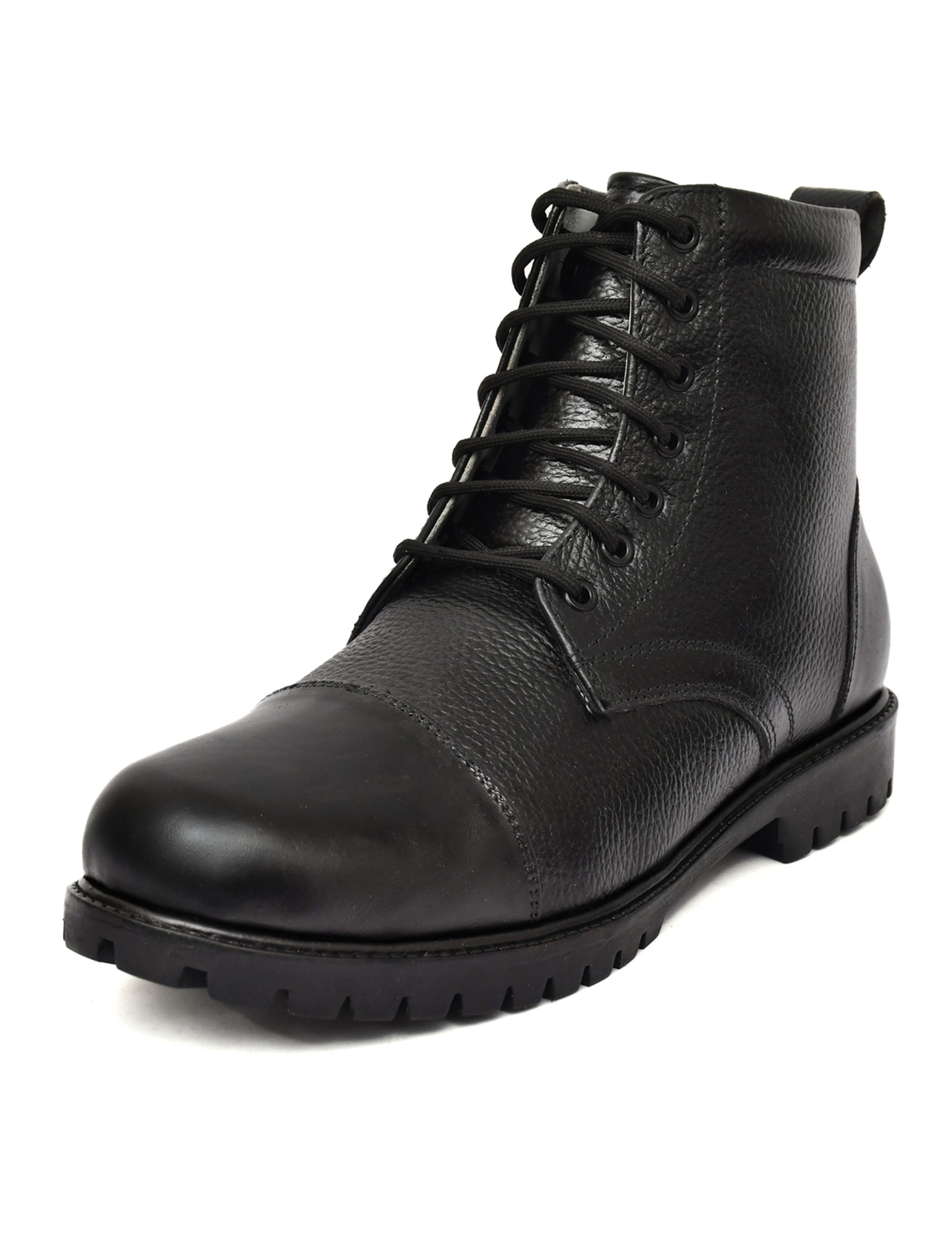 Safety Shoes : Buy Safety formal Black Leather Derby Shoes Online.