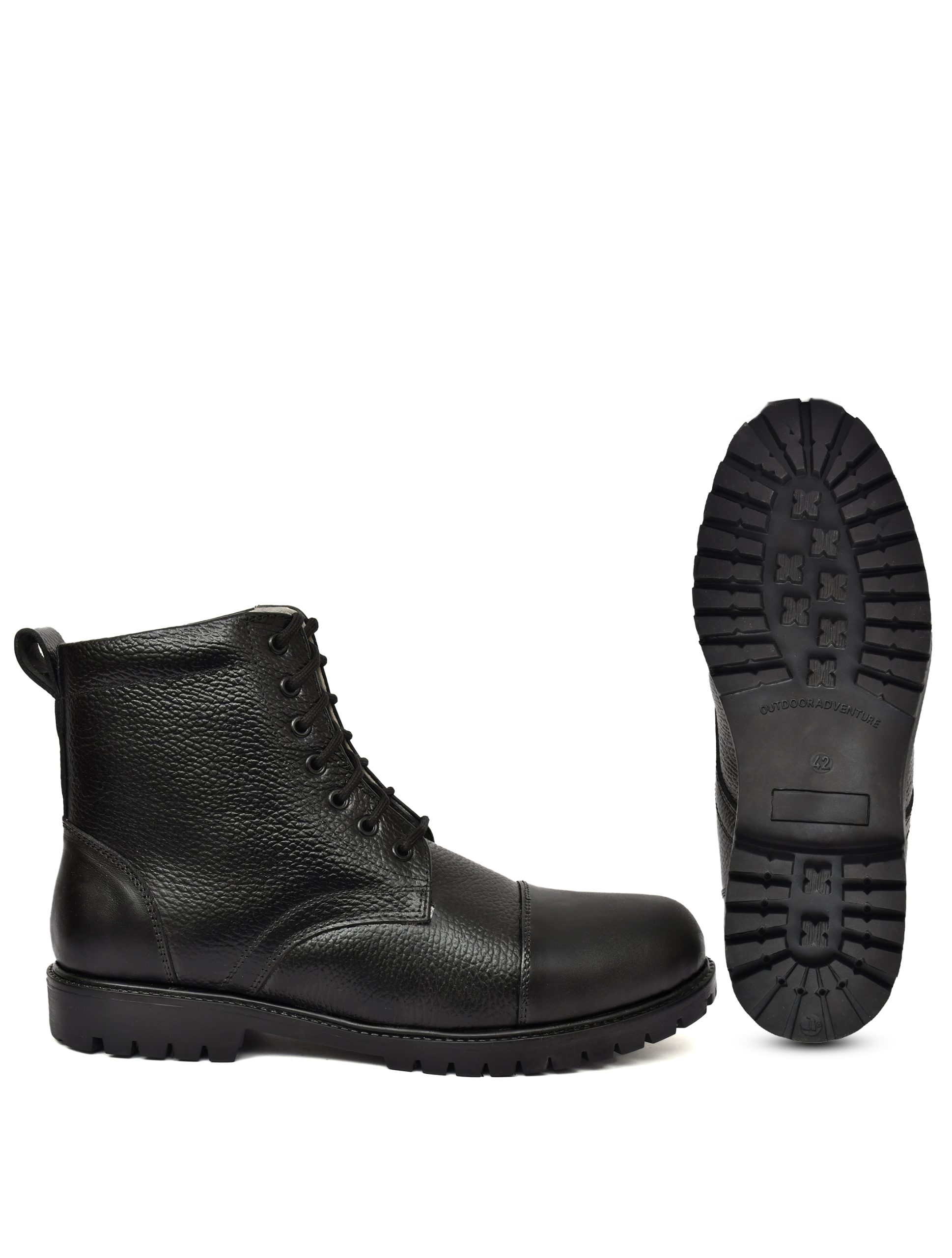 Safety Shoes : Buy Safety formal Black Leather Derby Shoes Online.